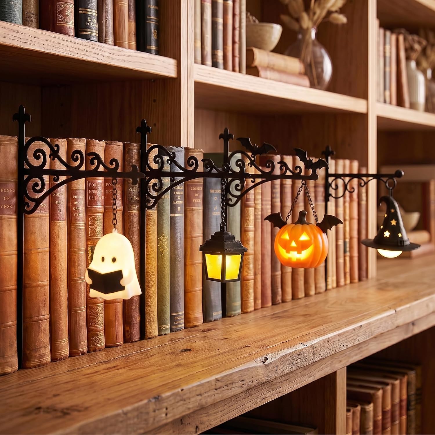 Home Decor Inspo - 라이브러리 랜턴-장식용 책장 조명 독서 공간
