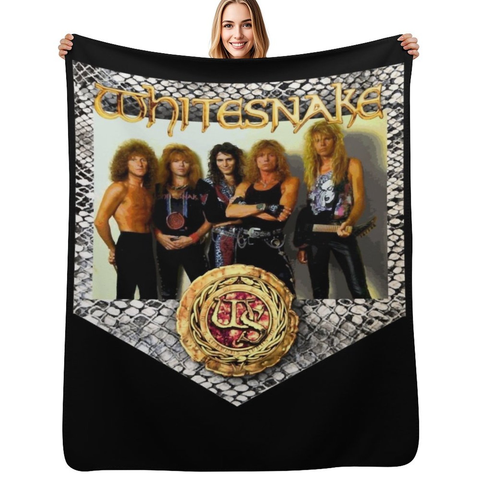 Home Decor Png - Whitesnake &x27;89 클래식 티셔츠.png 담요 이동식