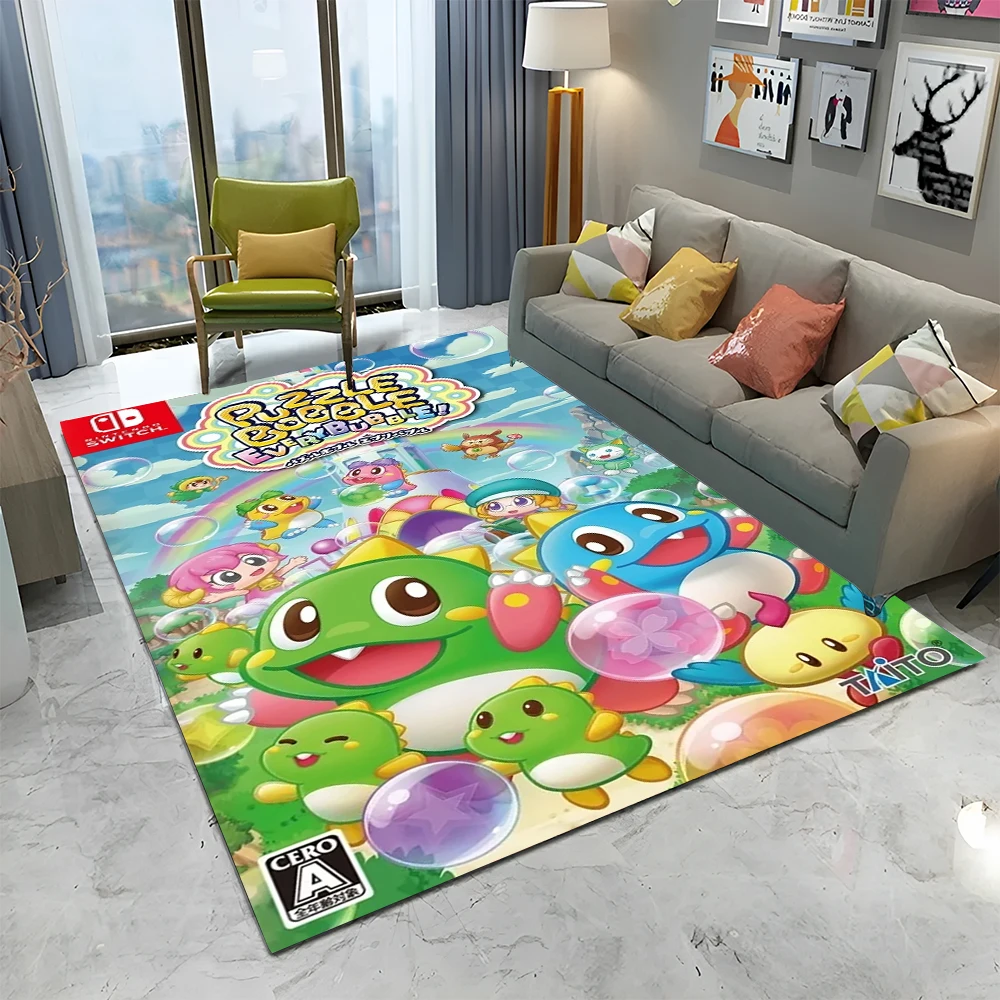 Home Decor Games Online Free - 버블보블 만화 게임 게이머 카펫 러그,