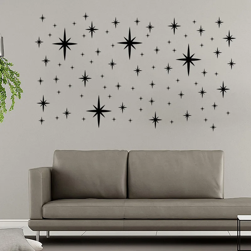 Home Decor Mirror - 3D 별 모양 아크릴 거울 데칼