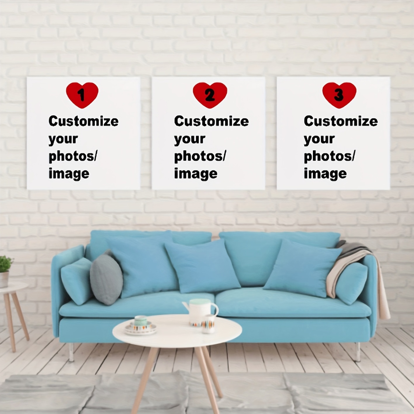 Home Decor Foto - 3개 세트 맞춤형 사각 캔버스 포스터
