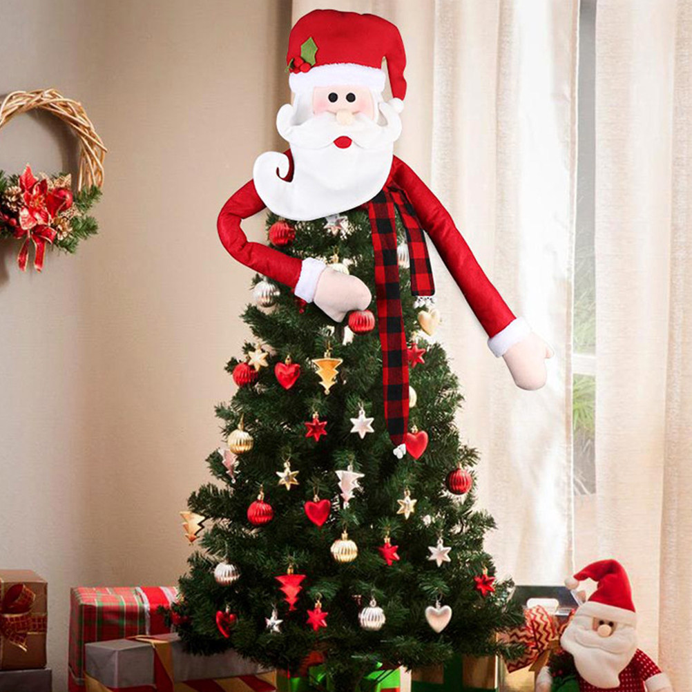 Home Xmas Decor Ideas - 크리스마스 트리 꼭대기 별 장식 1개,