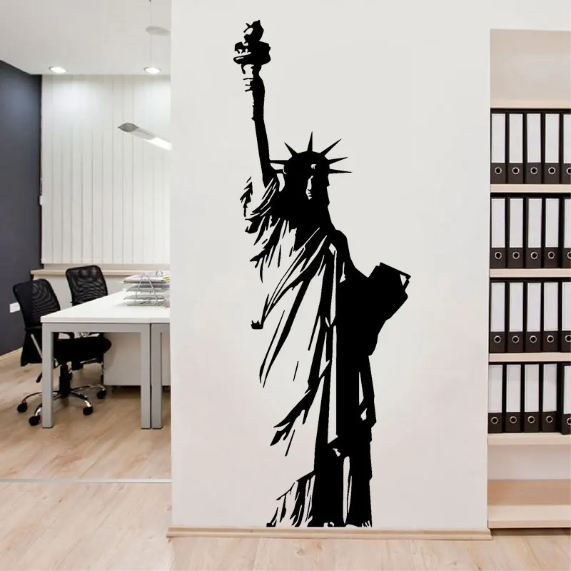 Home Decor Usa - 대형 비닐 벽 데칼 뉴욕 자유의