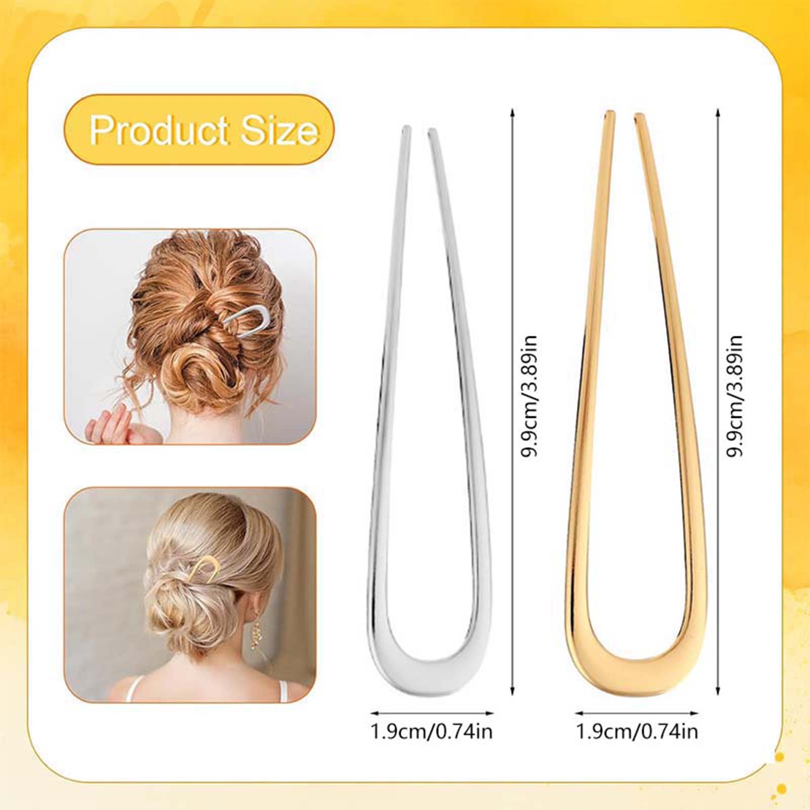 프랑스 U자형 헤어핀 빈티지 메탈 헤어 포크 여성용 두 - Home Decor Solution 리뷰 및 가격