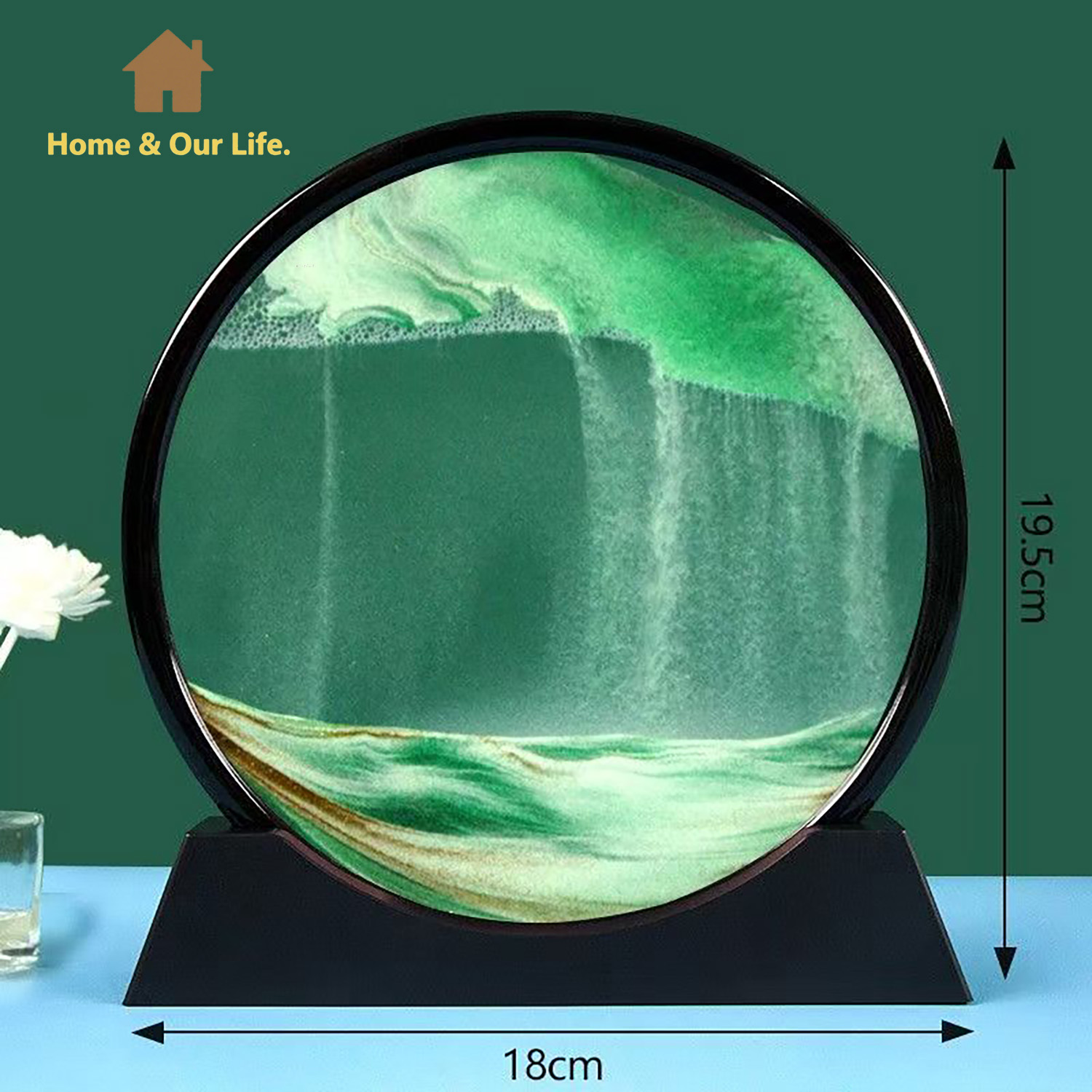 3D 다이나믹 흐르는 모래 예술: 가정 및 작업 공간을 - Home Decor Mirror 리뷰 및 가격