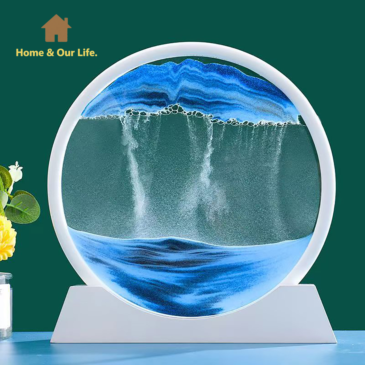 3D 다이나믹 흐르는 모래 예술: 가정 및 작업 공간을 - Home Decor Mirror 리뷰 및 가격