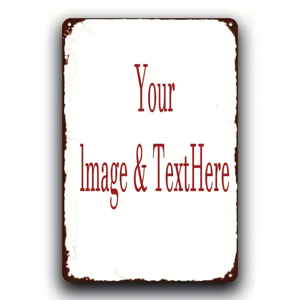 맞춤형 소박한 금속 벽 장식판 8x12인치, 맞춤 이미 - Home Decor Free Images 리뷰 및 가격