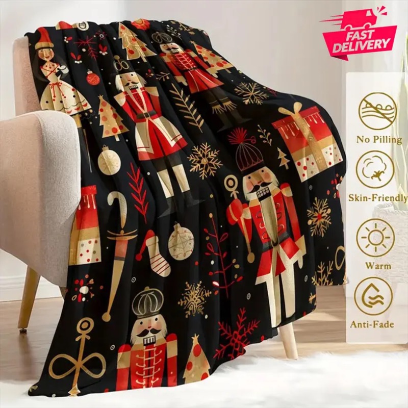 크리스마스 담요 순록 휴일 선물 겨울 휴일 장식 크리스 - Home Xmas Decor Ideas 리뷰 및 가격