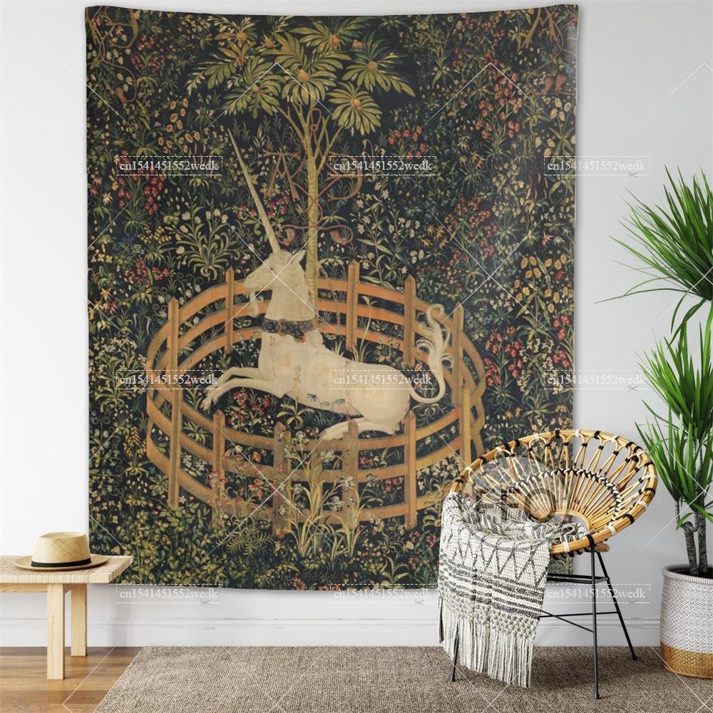 유니콘 포로 벽 태피스트리 커버 비치 타월 피크닉 요가 - Aesthetic Tapestry 리뷰 및 가격
