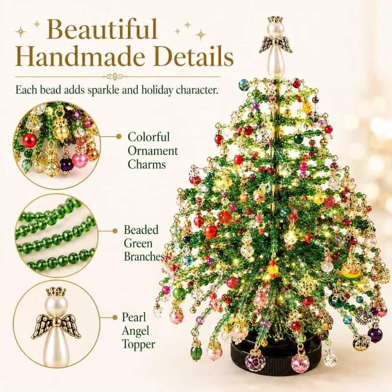 DIY 비즈 크리스마스 장식품 트리 키트 크리스탈 장식 - Home Xmas Decor Ideas 리뷰 및 가격