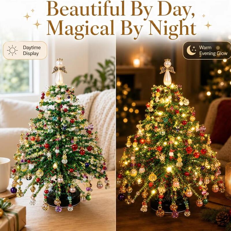 DIY 비즈 크리스마스 장식품 트리 키트 크리스탈 장식 - Home Xmas Decor Ideas 리뷰 및 가격