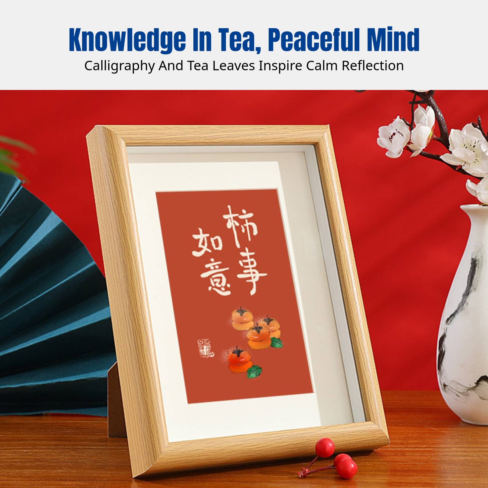 행운의 축복 프레임, 현대 서예 그림, 데스크탑 장식, - Home Decor Mirror 리뷰 및 가격