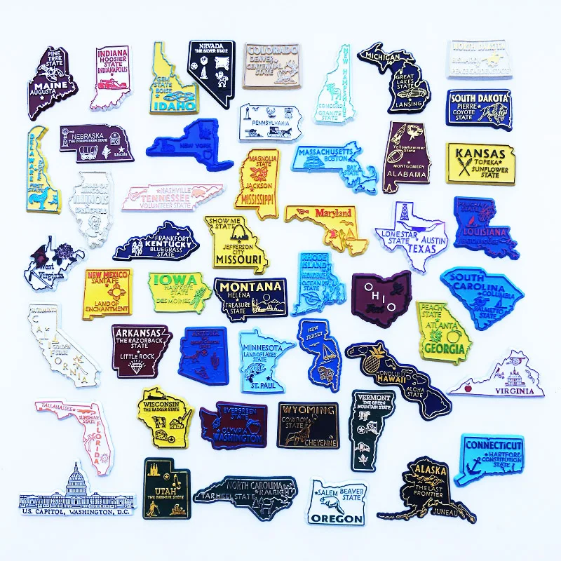 미국 주 냉장고 자석 USA 퍼즐 지도 뉴욕 PVC 자 - Home Decor Usa 리뷰 및 가격
