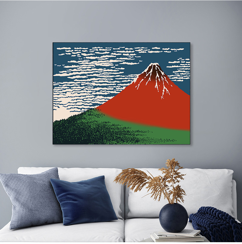 1pc 프레임리스 가나가와의 대파도 우키요에 일본 미술 - Home Decor Japandi 리뷰 및 가격