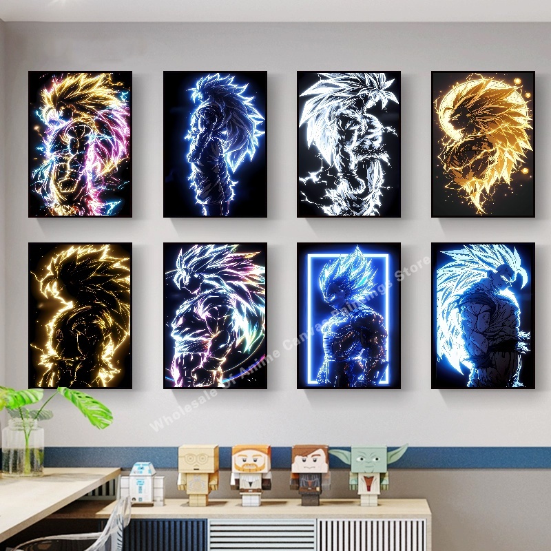 애니메이션 드래곤 볼 Wukong 네온 불빛 효과 포스 - Home Decor Free Images 리뷰 및 가격