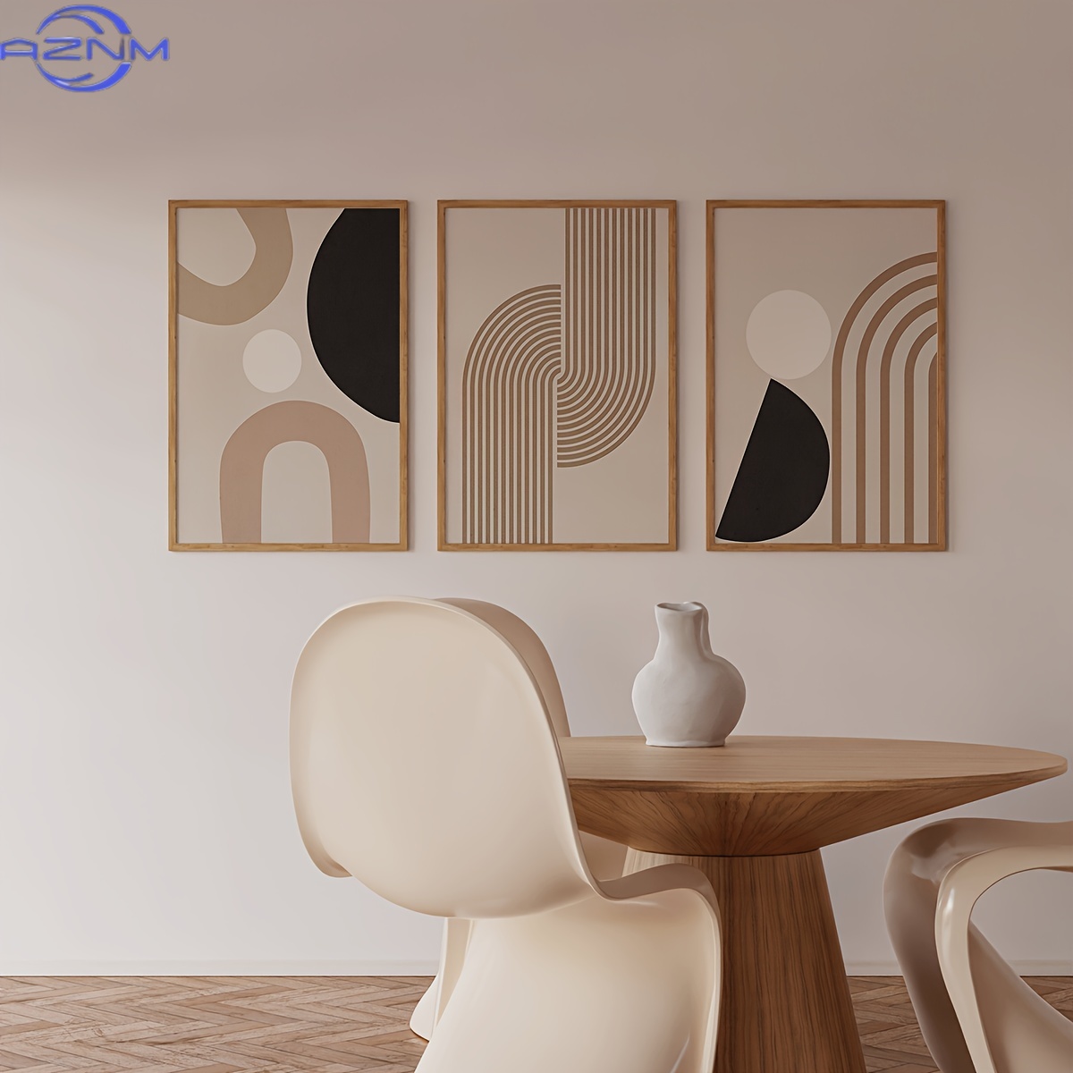 3개의 현대적인 미니멀리스트 추상 라인 캔버스 아트,  - Home Decor Minimal 리뷰 및 가격