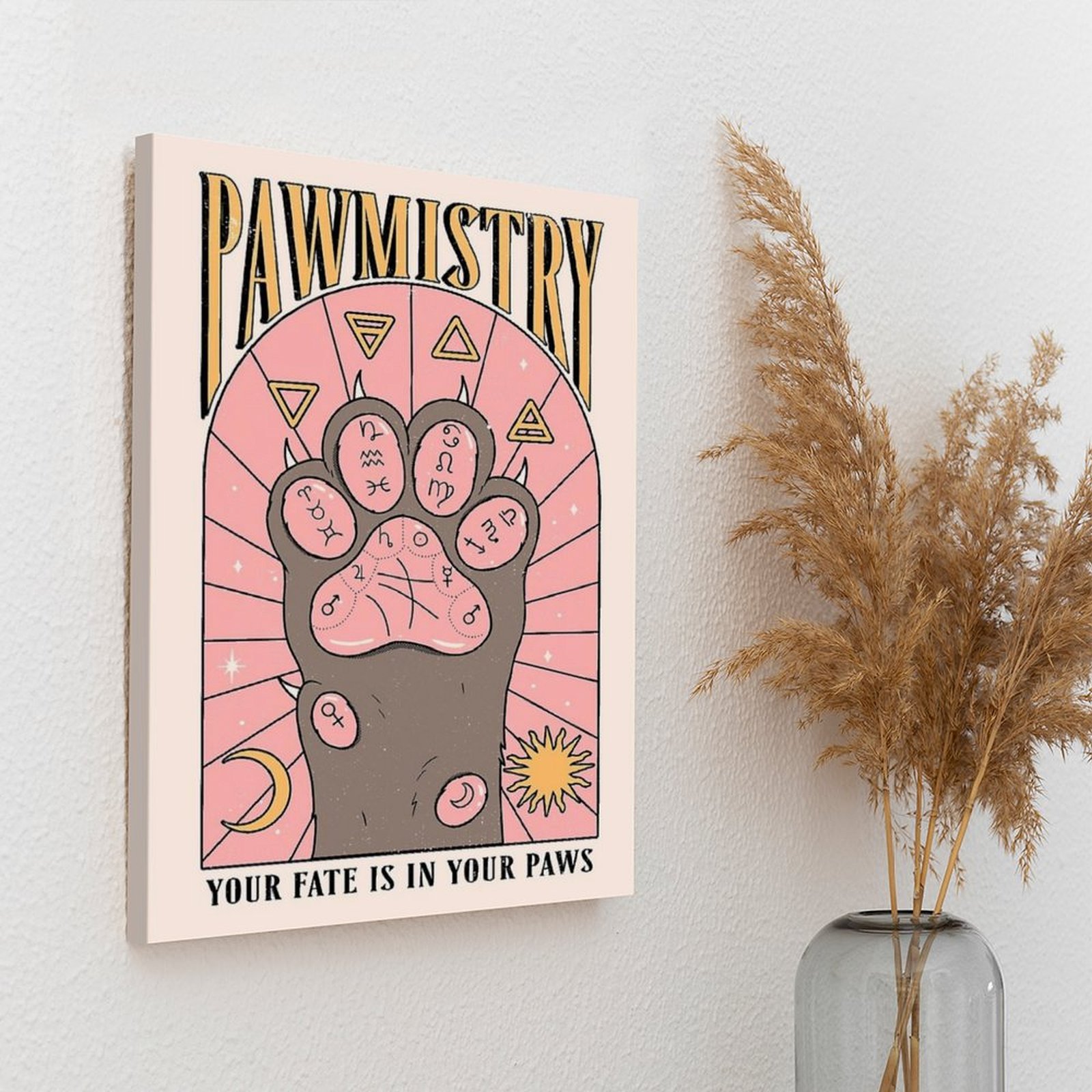 Pawmistry 캔버스 회화 포스터 시네마 캐릭터 클 - Home Decor Mirror 리뷰 및 가격