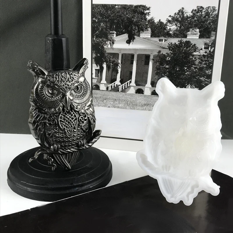 크리 에이 티브 올빼미 장식품 에폭시 수지 금형 DIY - Home Decor Wall Molding 리뷰 및 가격