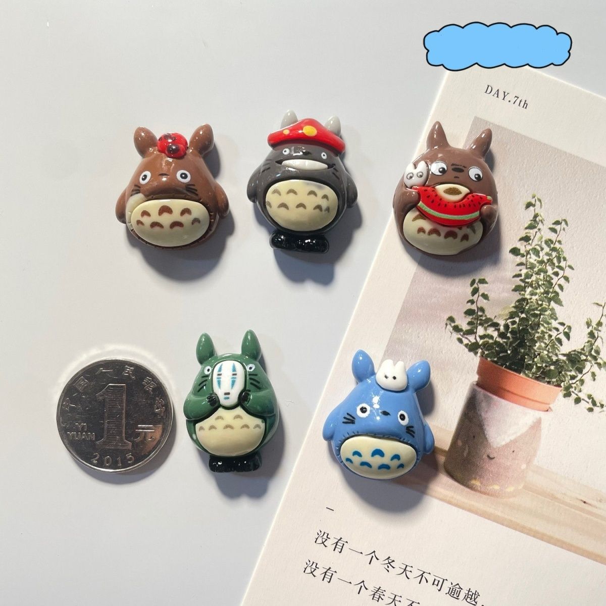 토토로 애니메이션 레진 냉장고 자석 귀여운 만화 캐릭터 - Home Decor Solution 리뷰 및 가격